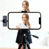 MICRO-MIC DUO: 2 micrófonos inalámbricos de solapa (juego), con clip, iOS y Android (OTG), mini, supersensibles. USB-C y LIGHTNING, Mediatech.