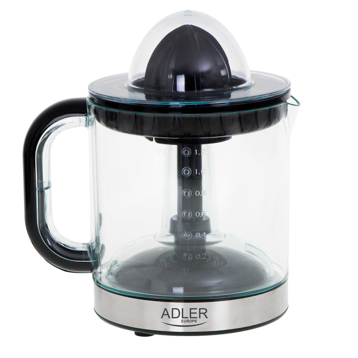 Exprimidor de cítricos Adler, capacidad 1,2 l, potencia máxima 60 W, negro, AD 4012