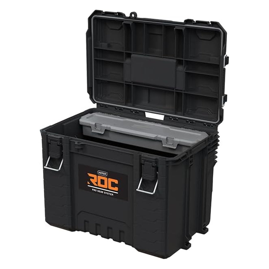 Caja de herramientas Keter ROC XL Pro Gear 2.0, capacidad de carga 72 kg, soportes Pro Mount, posibilidad de colgar en la pared, 256980