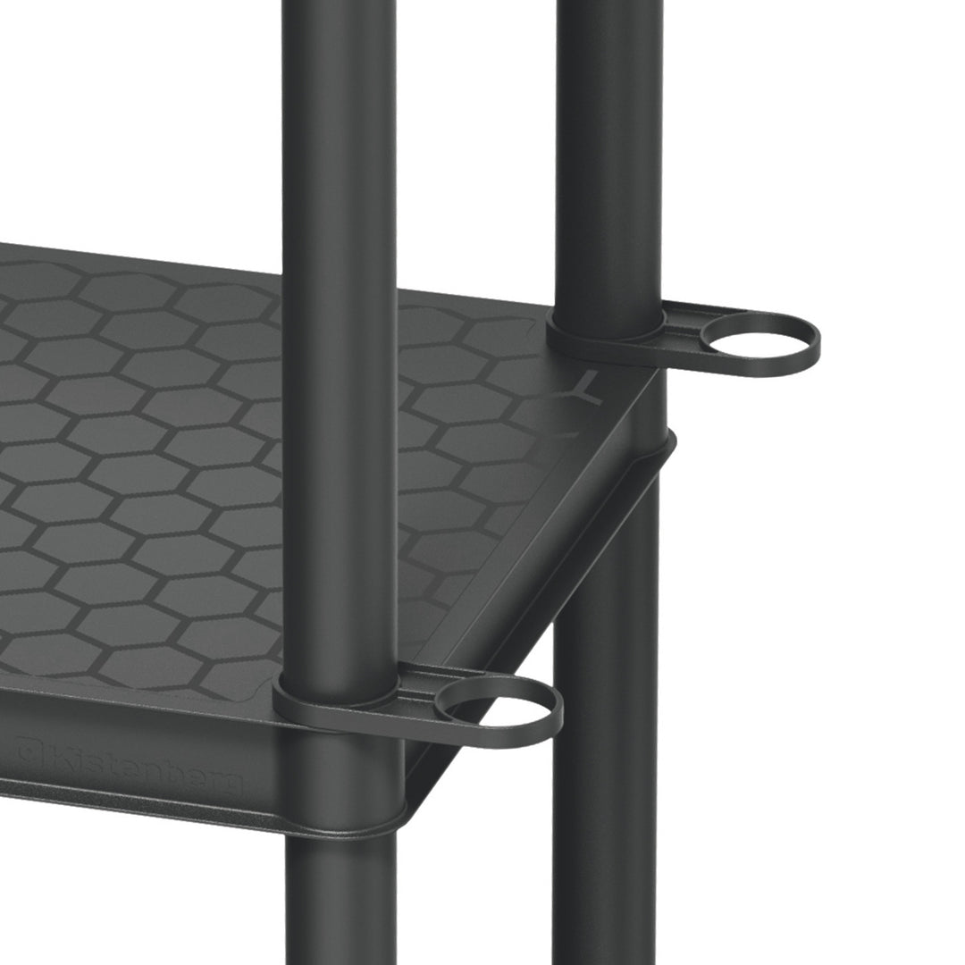 Estantería Stackaro Solid 75 Kistenberg, carga máxima total 220 kg, 5 estantes, montaje en pared, KSS75L5HD-S411