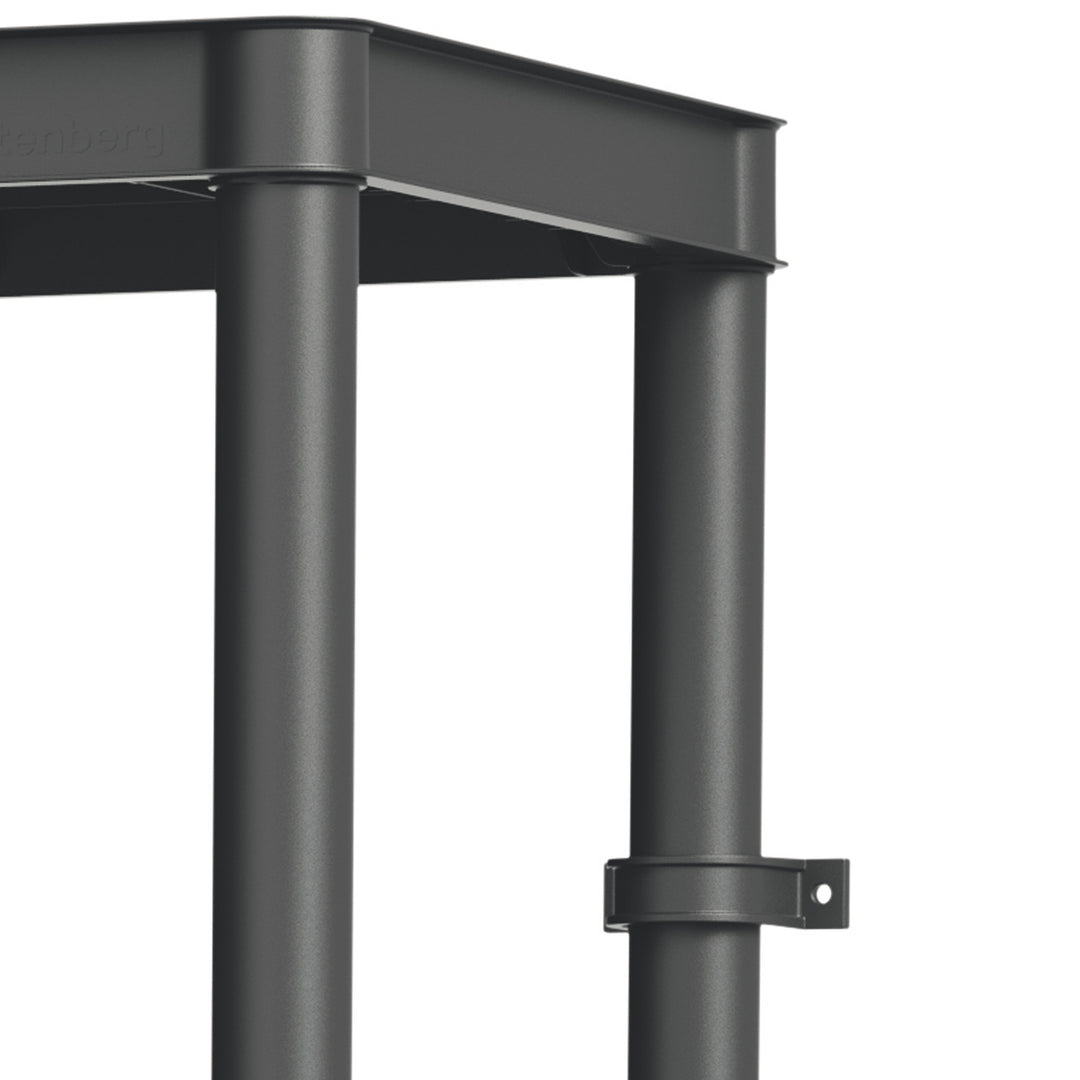 Estantería Stackaro Solid 60 Kistenberg, carga máxima total 185 kg, 4 estantes, montaje en pared, KSS60L4HD-S411