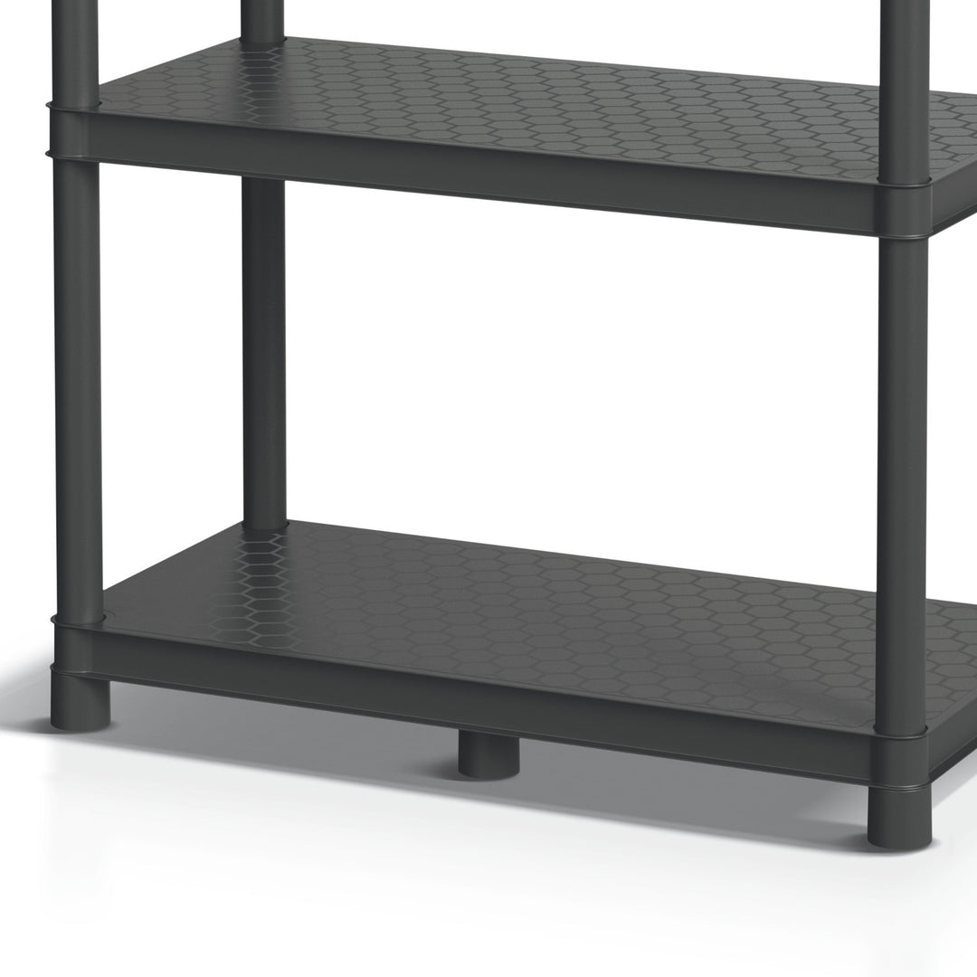 Estantería Stackaro Solid 60 Kistenberg, carga máxima total 185 kg, 4 estantes, montaje en pared, KSS60L4HD-S411