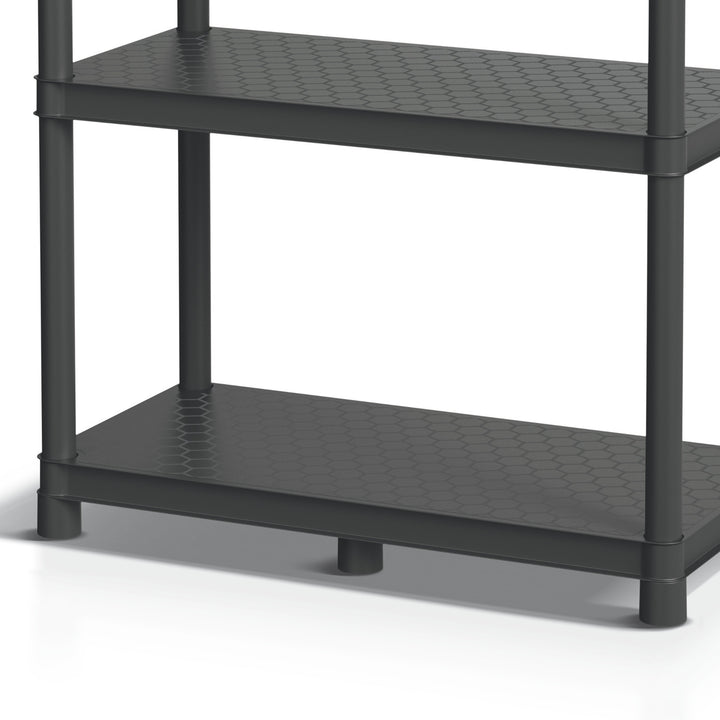Estantería Stackaro Solid 60 Kistenberg, carga máxima total 185 kg, 4 estantes, montaje en pared, KSS60L4HD-S411