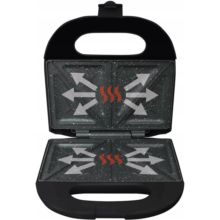 Tostadora Eldom, revestimiento cerámico antiadherente, calentamiento rápido, potencia de 750 W, limpieza rápida, indicador LED, patas antideslizantes, ST11G.