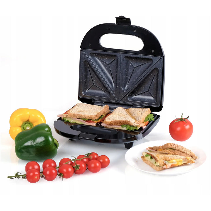 Tostadora Eldom, revestimiento cerámico antiadherente, calentamiento rápido, potencia de 750 W, limpieza rápida, indicador LED, patas antideslizantes, ST11G.