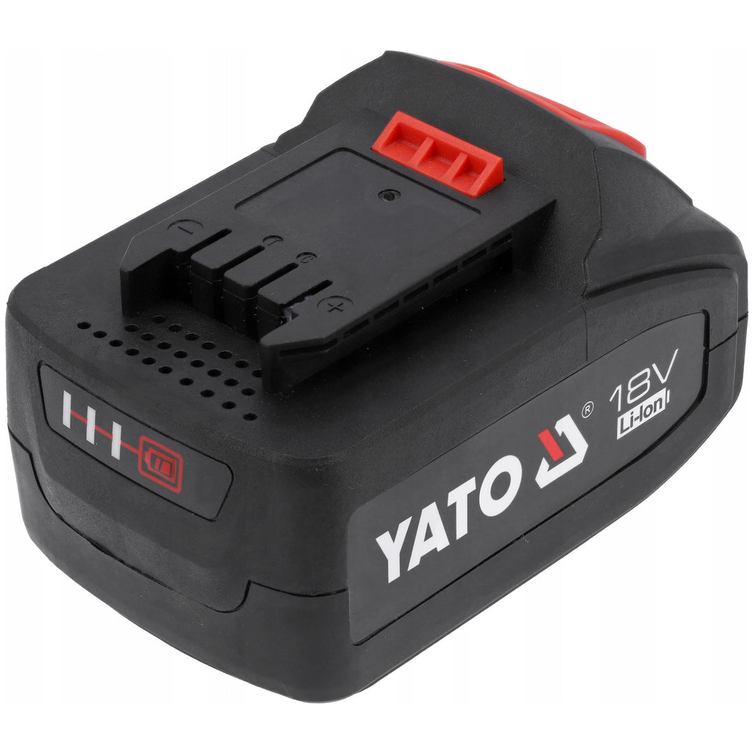Batería para herramientas eléctricas Yato, para la serie 18 V, energía 72 Wh, corriente de salida máxima 60 A, Li-Ion 4 Ah, YT-828463