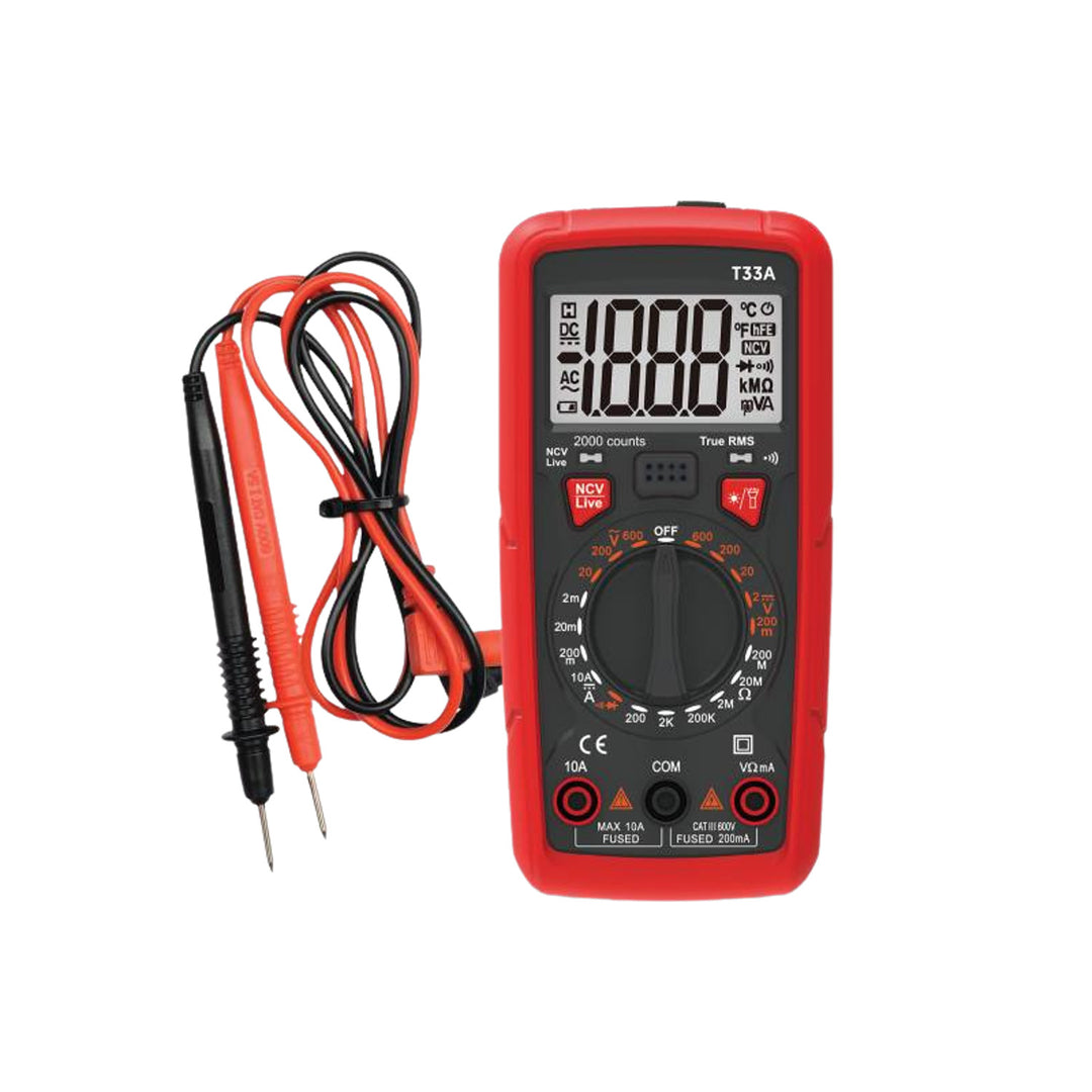 Medidor universal LTC, función de linterna, función de prueba de diodos, CA/CC 0-600 V, soporte magnético, LXT33A