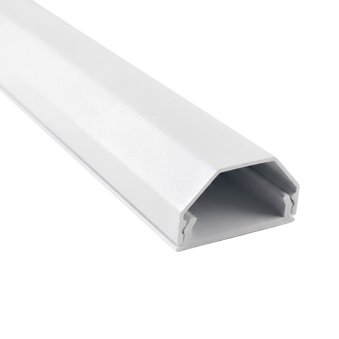 Perfil de ocultación de cables de aluminio Maclean, 33 x 18 x 750 mm, blanco, MCTV-897 W