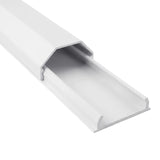Perfil de ocultación de cables de aluminio Maclean, 33 x 18 x 750 mm, blanco, MCTV-897 W