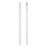 Perfil de ocultación de cables de aluminio Maclean, 33 x 18 x 750 mm, blanco, MCTV-897 W