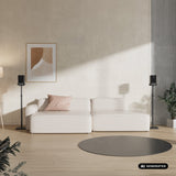 Juego de soportes de suelo para altavoces Maclean, universales, ajuste vertical y horizontal de +10° a -10°, máx. 5 kg, MC-916