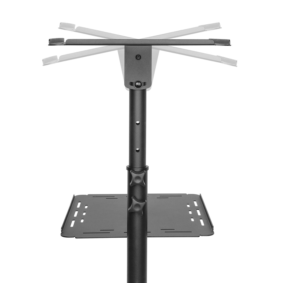 Mesita móvil para proyector/portátil Maclean, regulable, de acero, máx. 10 kg, MC-207