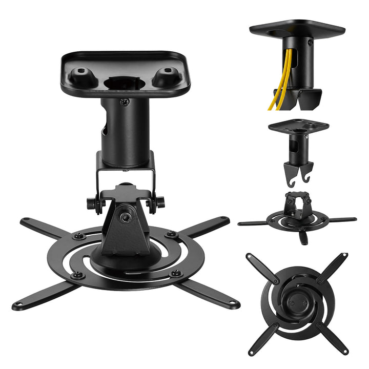 Soporte / colgador de techo para proyector Maclean, de acero, 180~310 mm, hasta 15 kg, MC-208 B