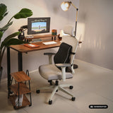 Almohadilla lumbar de espuma viscoelástica Promedix, 44 x 37 x 12 cm, densidad de la espuma: 50D, PR-214