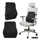 Almohadilla lumbar de espuma viscoelástica Promedix, 44 x 37 x 12 cm, densidad de la espuma: 50D, PR-214
