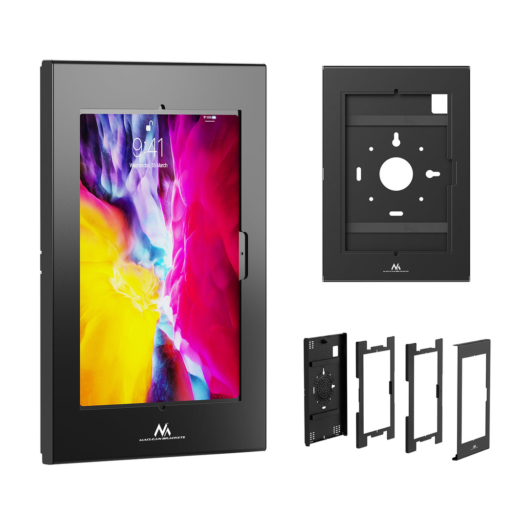 Soporte publicitario para tablet Maclean, con cierre de seguridad, 10,9"-11", iPad Air/Pro, Samsung Tab A y serie S, 220 x 323 x 22 mm, MC-955 B