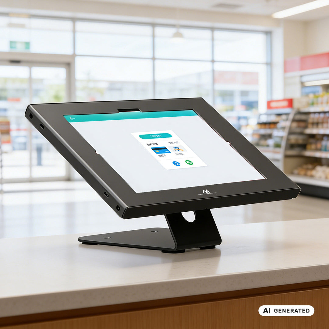 Soporte publicitario para tablet Maclean, con sistema de bloqueo, 10,9"-11", iPad Air/Pro, Samsung Tab A y S Series, 220 x 323 x 22 mm, MC-957 B