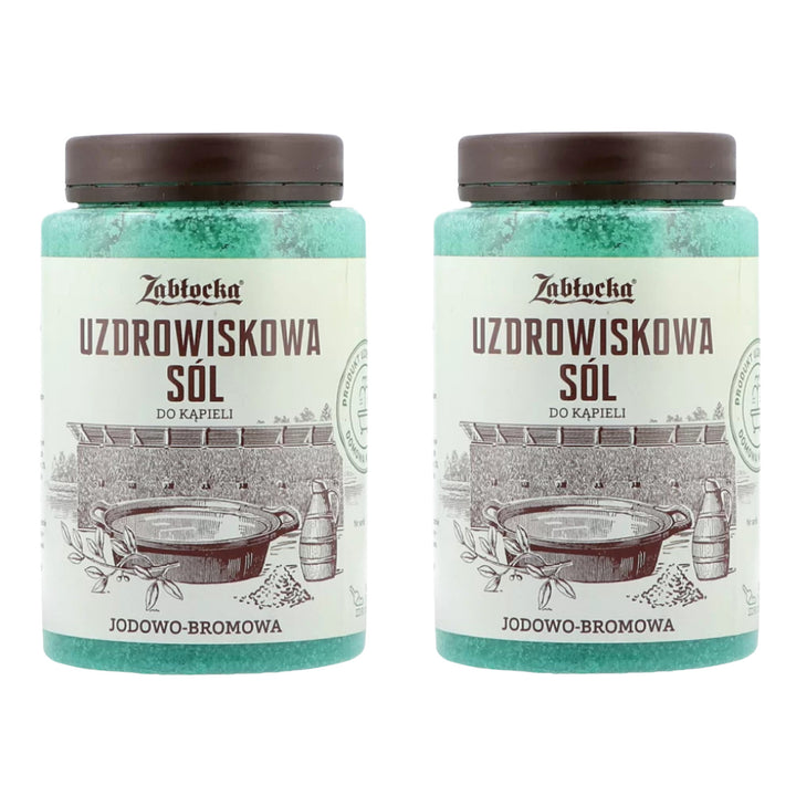 Sal termal Zabłocka, yodo-bromo, para baños, 1,2 kg - 2 unidades