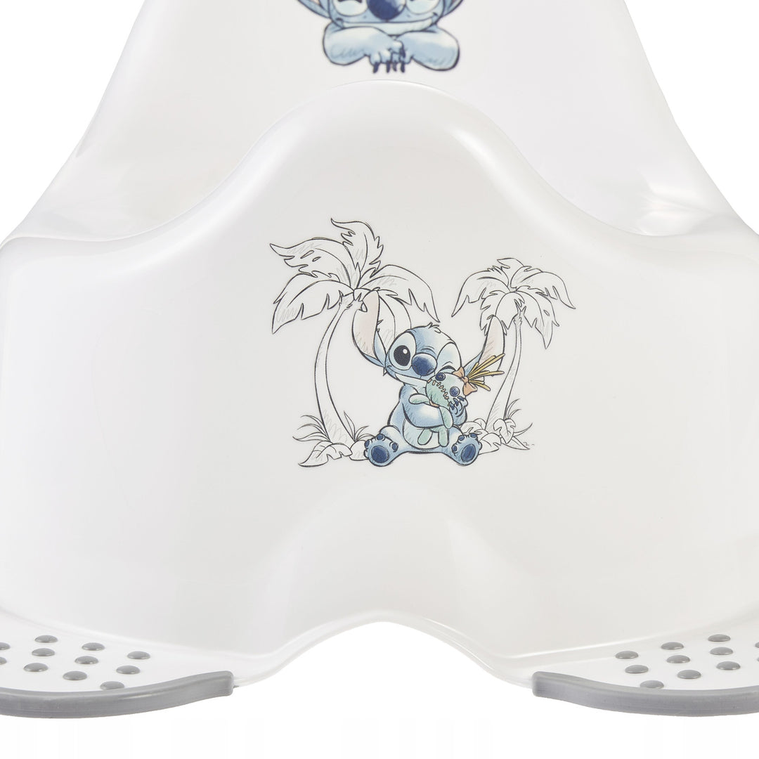 Plataforma antideslizante, de un solo escalón, máx. 80 kg + Cubierta para inodoro + Orinal Stitch