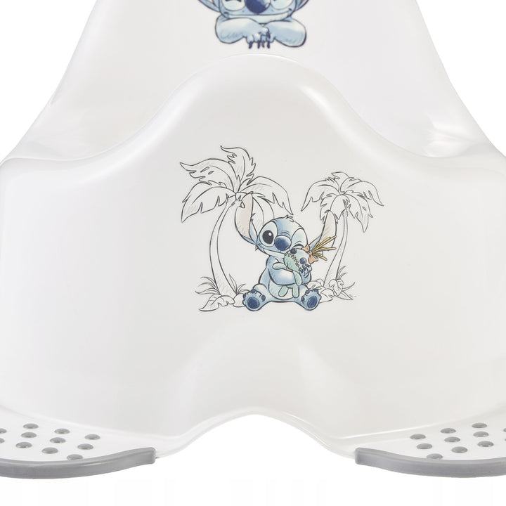 Plataforma antideslizante, de un solo escalón, máx. 80 kg + Cubierta para inodoro + Orinal Stitch