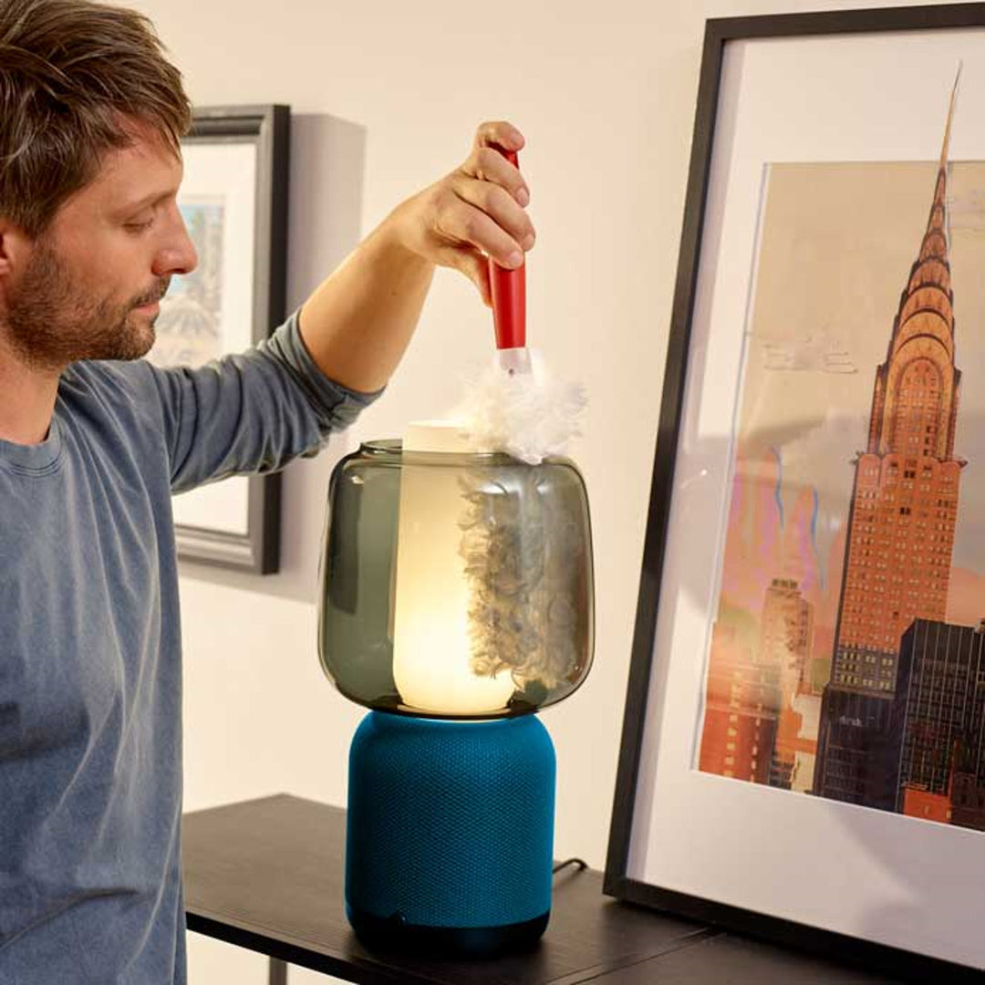 Plumero Vileda Flex&Catch, con mango corto, protección antideslizante, cabezal flexible + 5 recambios