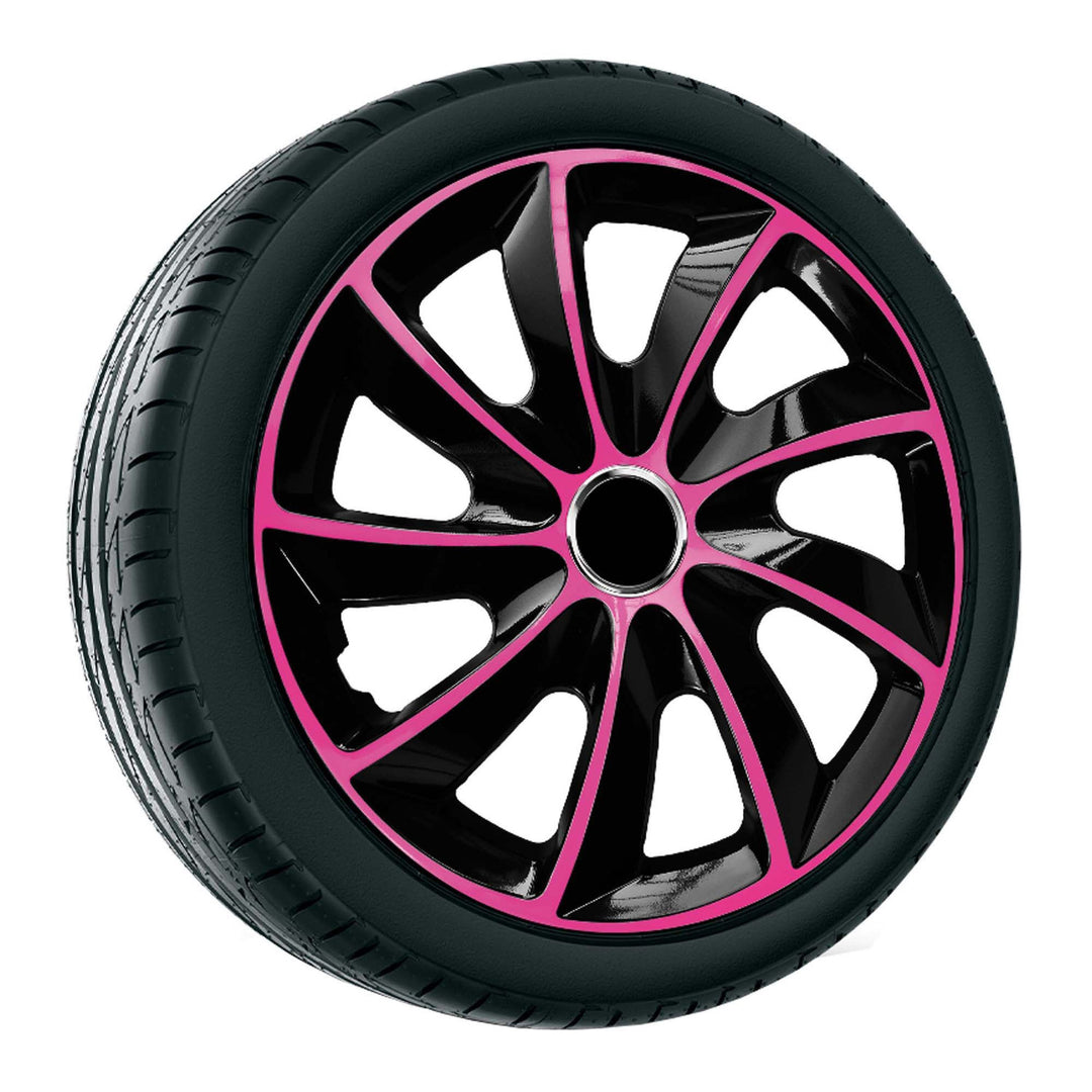 Cubierta universal 14'' NRM Stig Extra rosa y negro 1 unidad