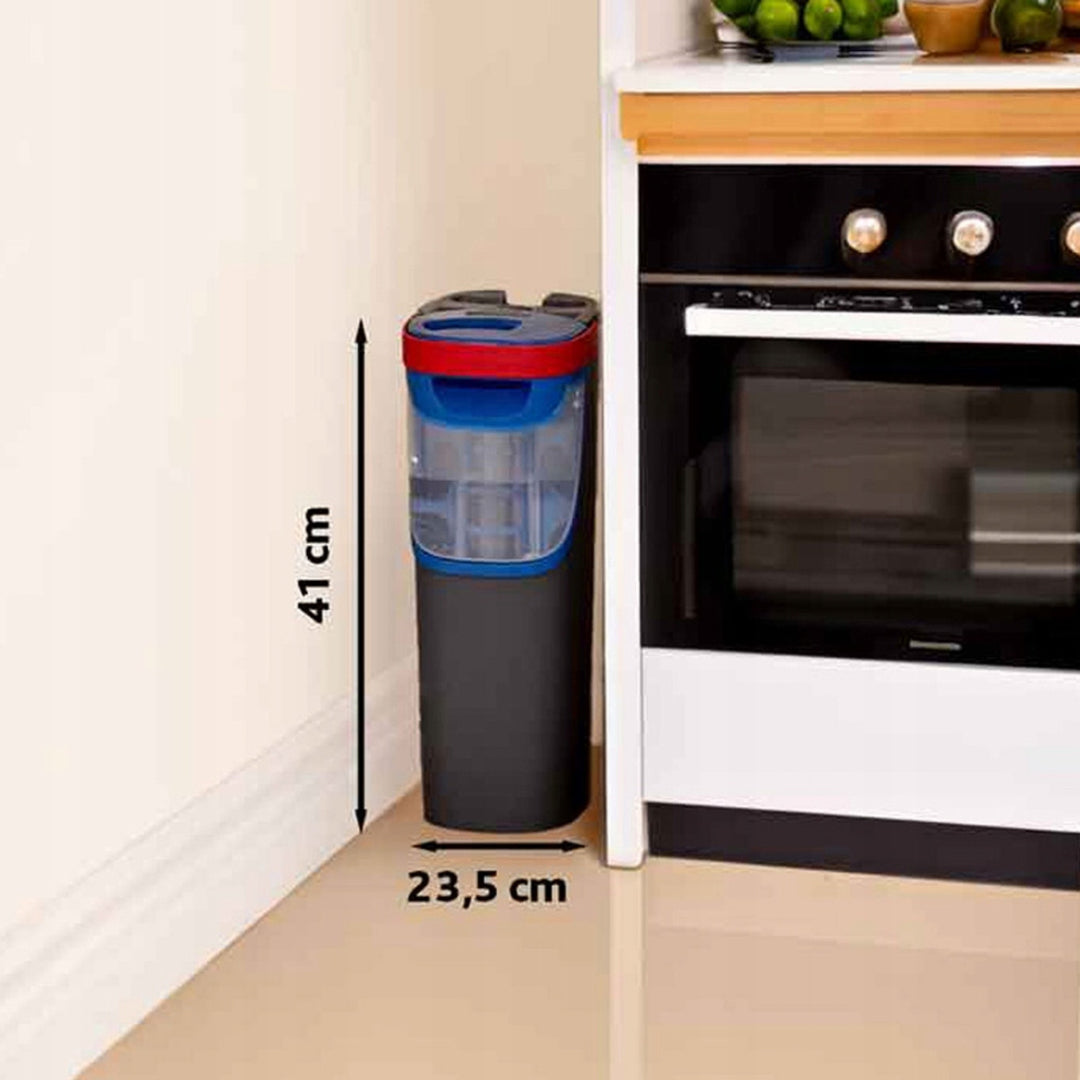 Fregona plana Vileda H2prO, separación del 100 % del agua limpia del agua sucia, dos depósitos, 2 fundas de microfibra, cabezal giratorio 360°, 175774