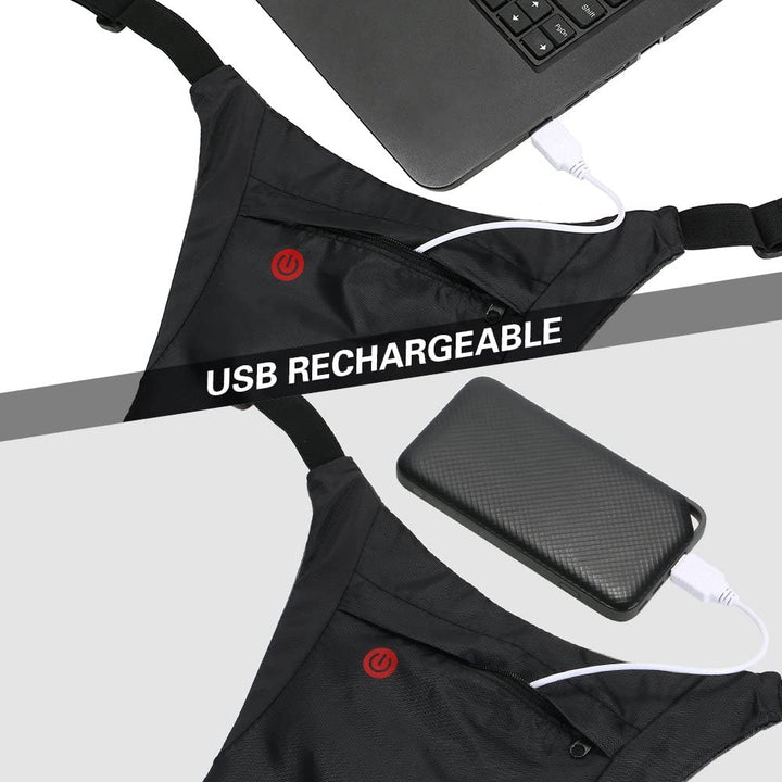 Mochila con señalizador LED, con mando a distancia, resistencia al agua: mando a distancia IPx5, mochila IPX2 + correas deportivas universales, para teléfono, cámara, cámaras GoPro y otros, soporte giratorio, MC-294