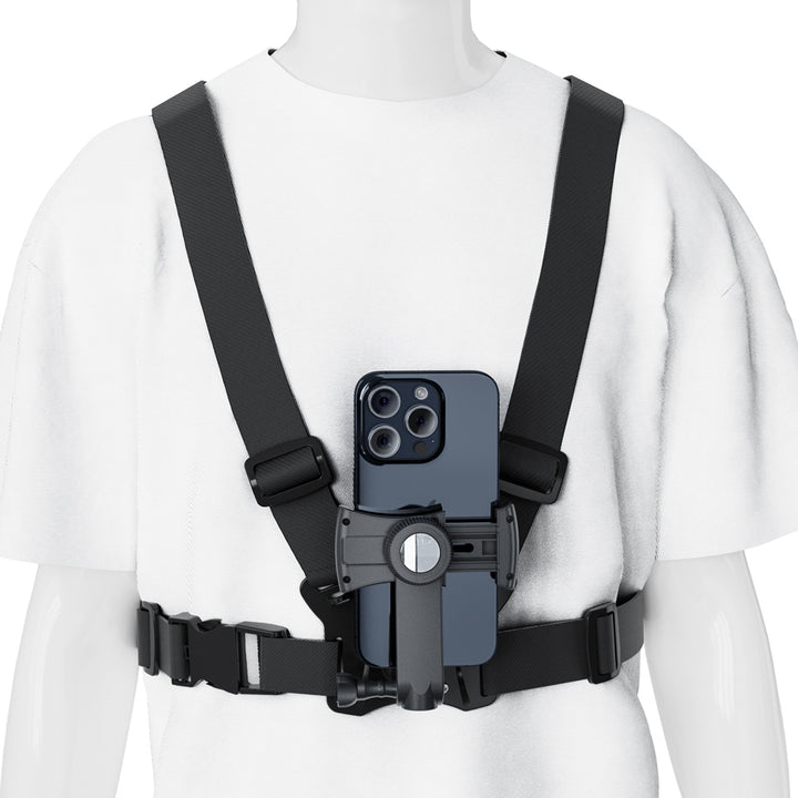 Mochila con señalizador LED, con mando a distancia, resistencia al agua: mando a distancia IPx5, mochila IPX2 + correas deportivas universales, para teléfono, cámara, cámaras GoPro y otros, soporte giratorio, MC-294