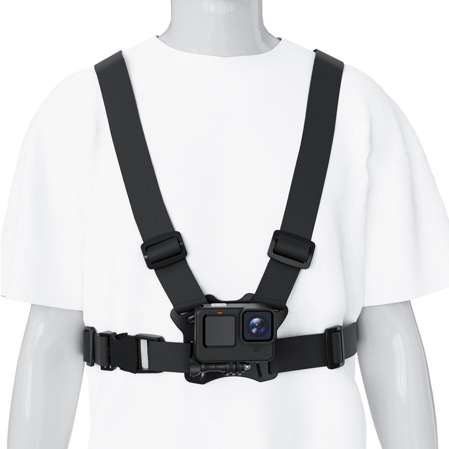 Mochila con señalizador LED, con mando a distancia, resistencia al agua: mando a distancia IPx5, mochila IPX2 + correas deportivas universales, para teléfono, cámara, cámaras GoPro y otros, soporte giratorio, MC-294