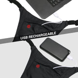 Mochila con señalizador LED, con mando a distancia, resistencia al agua: mando a distancia IPx5, mochila IPX2 + correas deportivas para el teléfono Maclean, universales, MC-446
