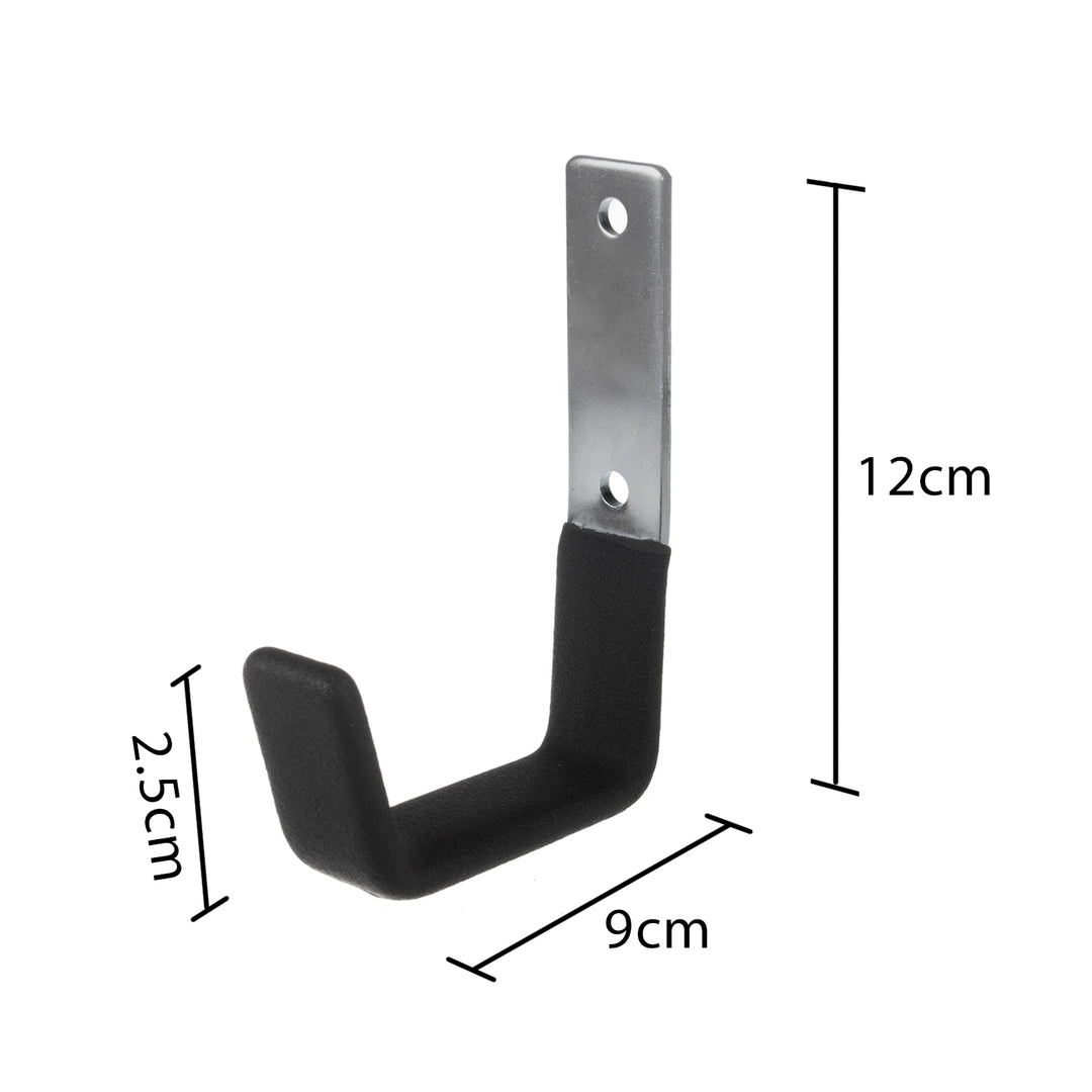 Soporte/colgador de pared Maclean, para neumáticos, ruedas, escaleras, bicicletas, de acero, carga máxima 15 kg, MC-435, 3 unidades