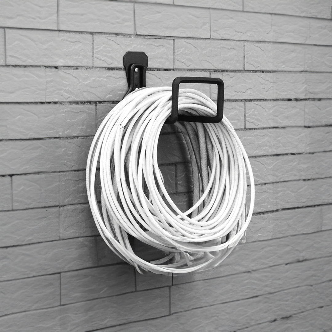 Soporte de pared para garaje Maclean, para neumáticos, herramientas de jardinería, escaleras, mangueras, bicicletas, de acero, carga máxima 35 kg, MC-441, 3 unidades