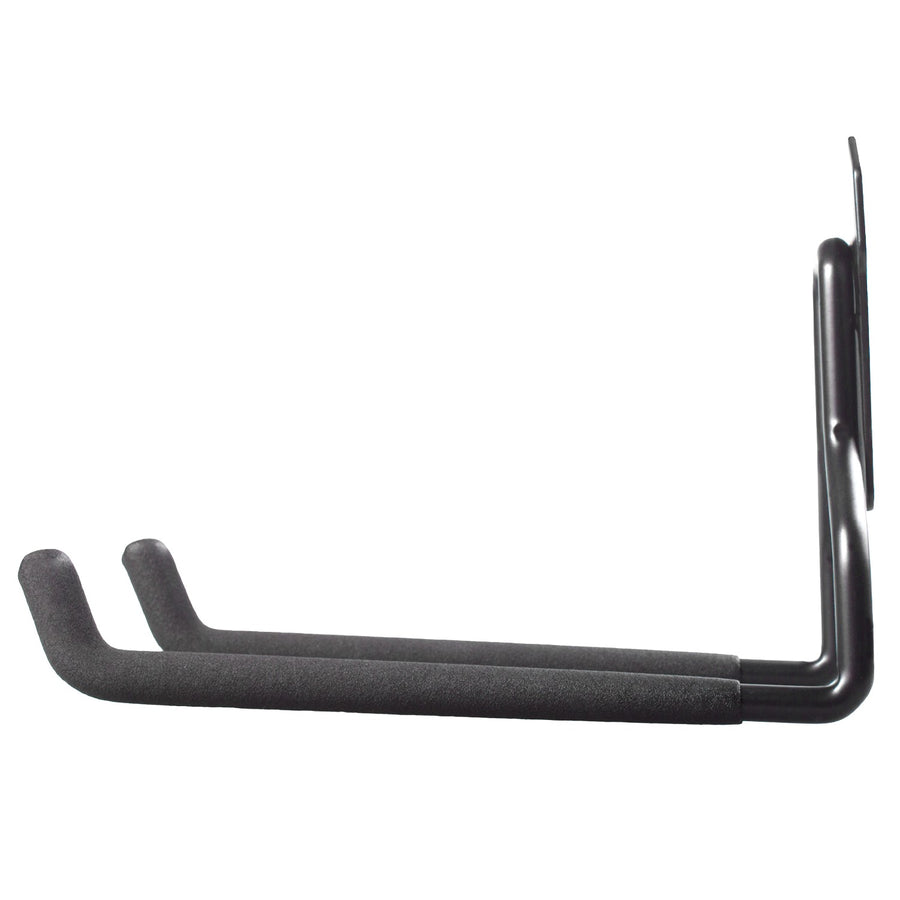 Soporte/colgador de pared Maclean, para neumáticos, herramientas de jardinería, escaleras, mangueras, bicicletas, de acero, carga máxima 35 kg, MC-440, 2 unidades.