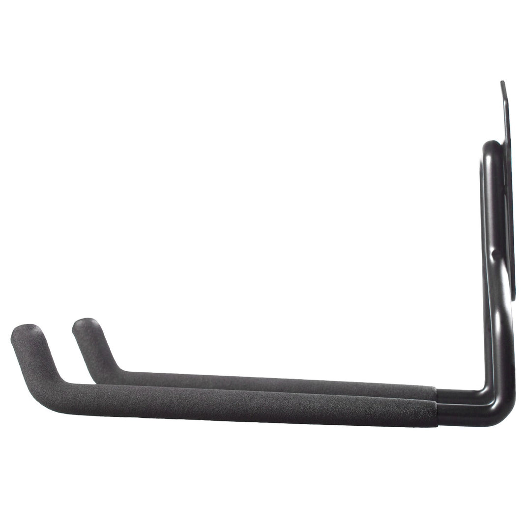 Soporte/colgador de pared Maclean, para neumáticos, herramientas de jardinería, escaleras, mangueras, bicicletas, de acero, carga máxima 35 kg, MC-440, 3 unidades.