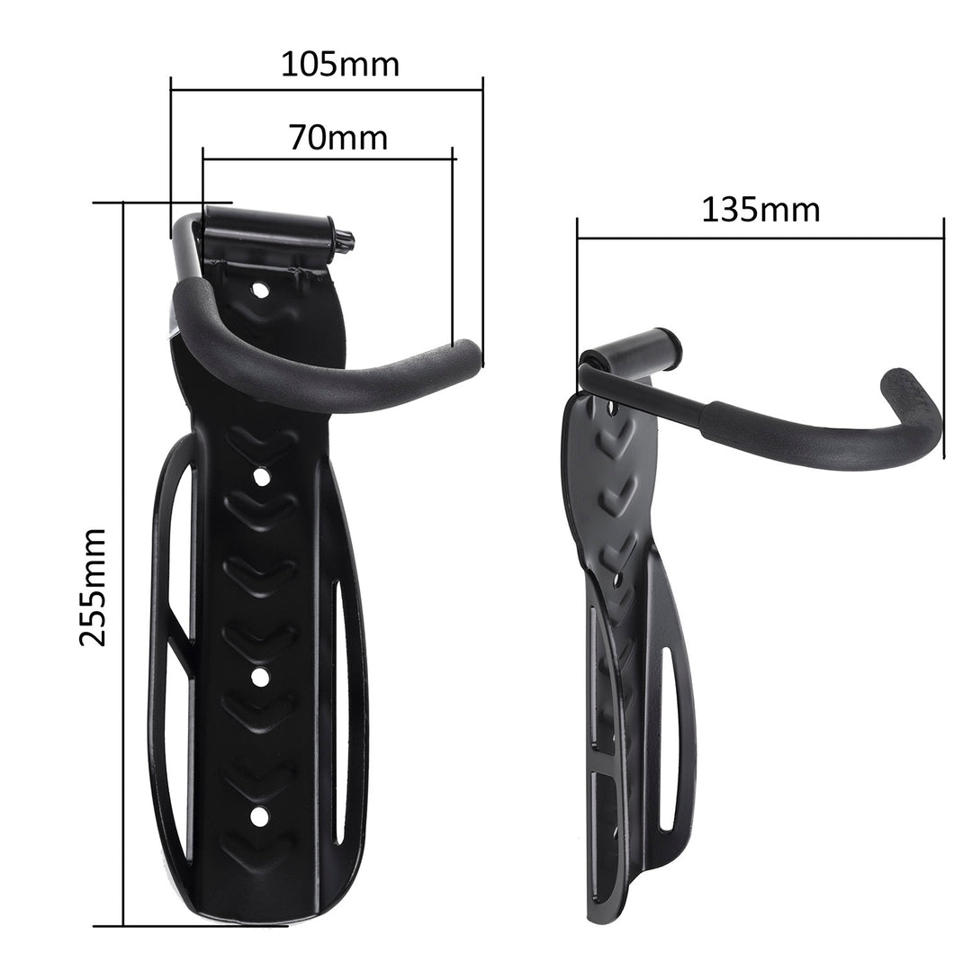 Soporte/colgador de bicicleta Maclean, vertical, acero, carga máxima 30 kg, MC-432, 3 unidades