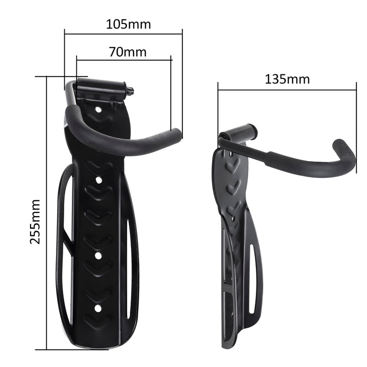 Soporte/colgador de bicicleta Maclean, vertical, acero, carga máxima 30 kg, MC-432, 4 unidades