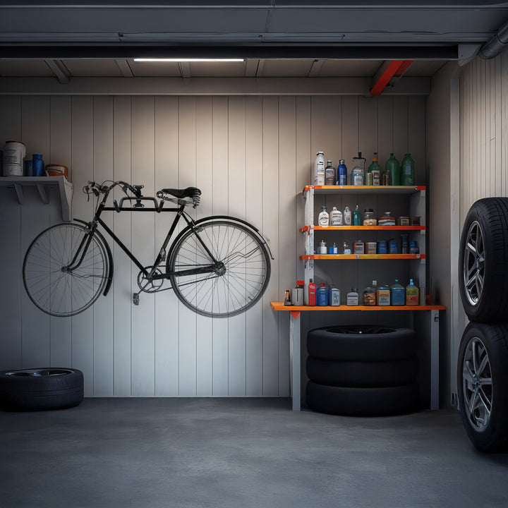 Soporte para bicicletas / colgador de pared Maclean, horizontal, acero, carga máxima 30 kg, MC-431, 3 unidades