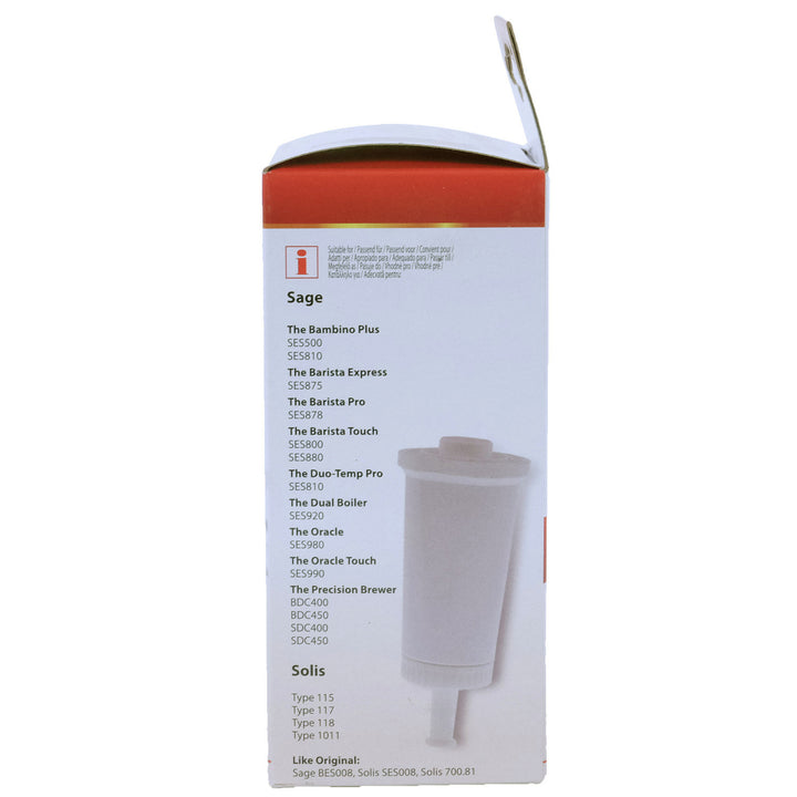 Filtro de agua para cafetera Sage, recambio BES008 Scanpart, 2 unidades