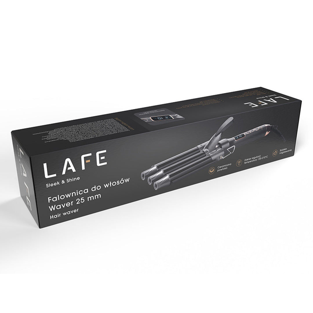 Rizador de pelo LAFE, diámetro del calentador 25 mm, potencia 105 W, Sleek & Shine Waver