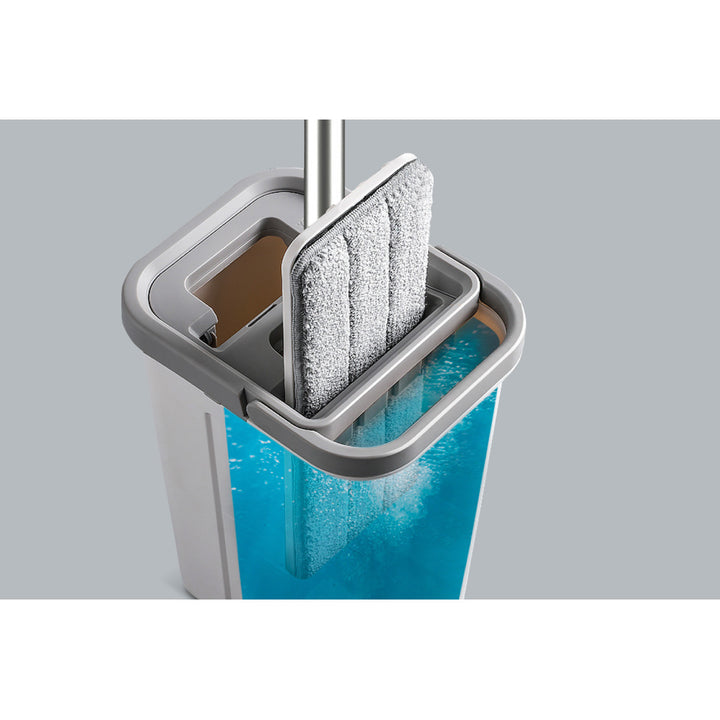 Fregona plana Teesa, cubo de dos compartimentos, capacidad 5,7 l, New Clean R13, Teesa