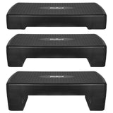 Step para aerobic y ejercicios de fitness Rebel Active, 3 niveles, 68 cm, negro, RBA-3227-BK