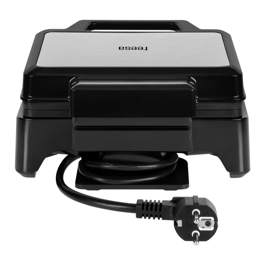 Gofrera Teesa, para 2 gofres, potencia 1600 W, regulación de potencia, TSA3237
