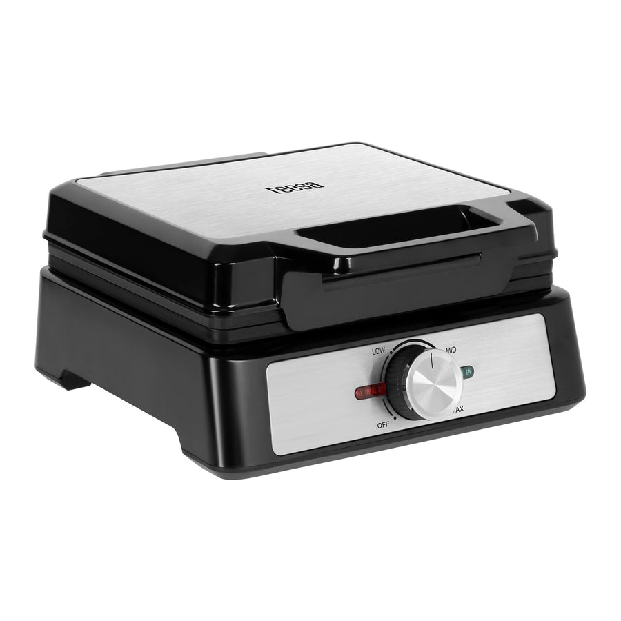 Gofrera Teesa, para 2 gofres, potencia 1600 W, regulación de potencia, TSA3237