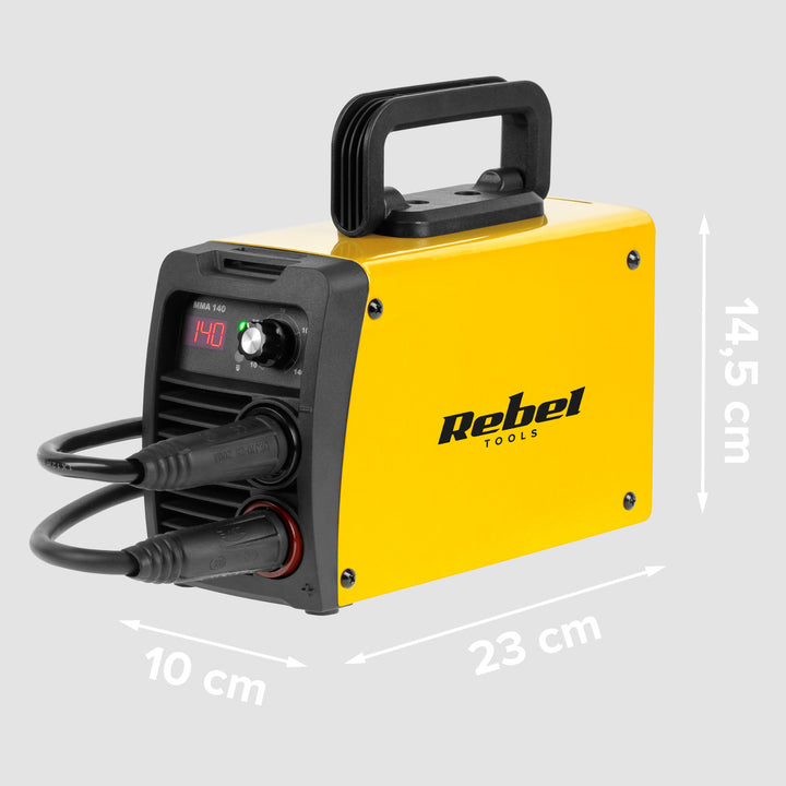 Soldadora Rebel, MMA, pantalla LED, IP21S, 10 - 140 A, RB-1040