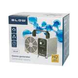 Generador de ozono Blow, rendimiento 60000 mg/h, potencia 120 W, bajo consumo, cable largo, tiempo de funcionamiento regulable, 4 placas para ozonización, 67-300#.