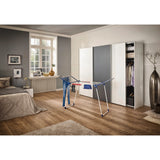 Secador Pegasus 180 Solid Plus Leifheit, longitud de los cables 18 m, patas paralelas estables, resistente a las condiciones atmosféricas, 2 ganchos para ropa, 81510