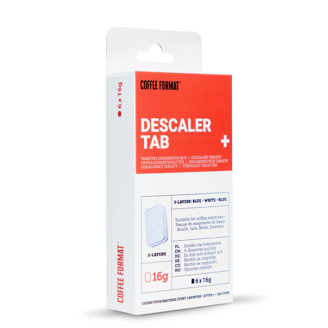 Pastillas para descalcificar cafeteras, Coffee Format Descaler Tab+ 6x16g