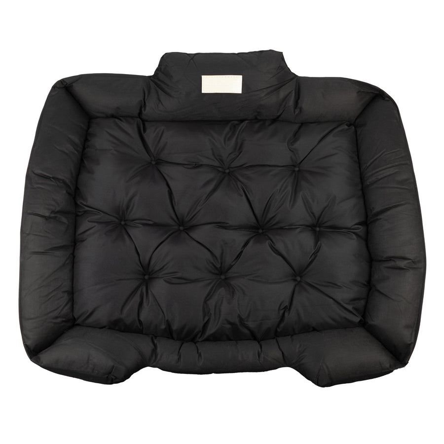 Cama para mascotas GreenBlue, negra, rectangular, dimensiones exteriores: 115 x 95 cm, interiores: 100 x 80 cm GB240 BL