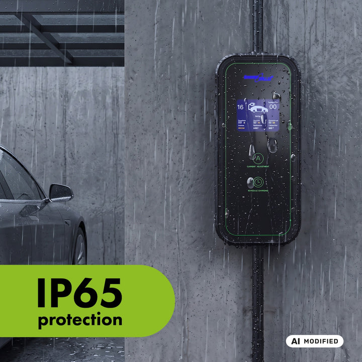 Cargador para vehículos eléctricos (EV) y híbridos enchufados (PHEV) GreenBlue, portátil, tipo 2, longitud del cable: 6,8 m, IP65, 11 kW, 220-380 V CA, 50/60 Hz, 16 A, trifásico, GB1100